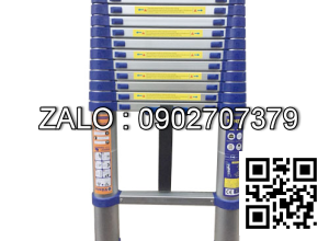 Thang nhôm rút đơn Ninda NK-38 màu xanh