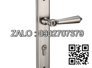 Khóa cửa tay gạt Vickini 35117.102 MSN ken xước mờ 2 đầu chìa