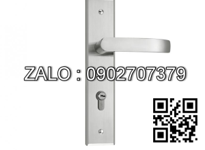 Khóa cửa nẹp Vickini 37915.102 inox bóng mờ ruột hai đầu chìa