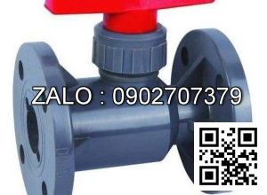 Van bi nhựa mặt bích PVC Ø 21