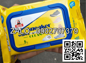 Khăn giấy ướt lau giày (hộp 96 bịch)