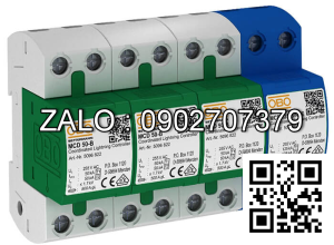 MCD 50-B/3+1-OS (255V, 3P+NPE+OS, limp 50kA, In 50kA, Itotal 125kA N-PE) OBO 5096836