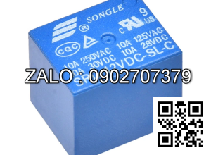 Relay 12V 10A 5 Chân SRD-12VDC-SL-C