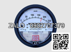 Đồng hồ đo chênh áp 0 - 250Pa
