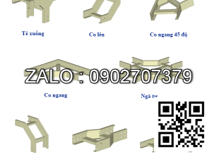 Co xuống thang cáp 600x50mm, 1mm