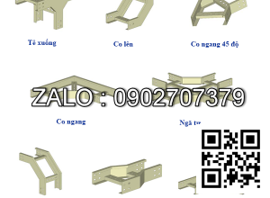 Co xuống thang cáp 500x75mm, 1mm