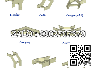 Co xuống thang cáp 200x100mm, 1mm