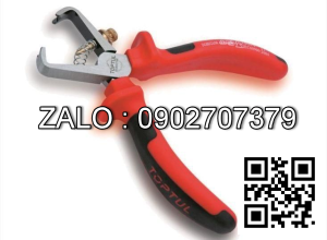 Kìm tuốt dây điện cao cấp VDE cách điện
1000V TOPTUL 6