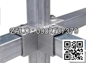 Khớp Nối Sắt Hộp Vuông 40x40mm Không Cần Hàn chữ T 5 chiều - 4 vít