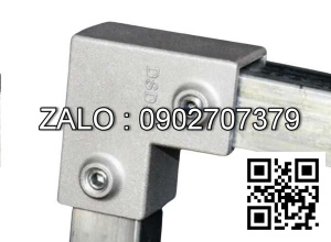 Khớp Nối Sắt Hộp Vuông 40x40mm Không Cần Hàn góc 2 chiều - 2 vít