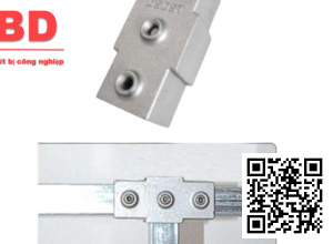 Khớp Nối Sắt Hộp Vuông 25x25mm Không Cần Hàn nối thẳng 4 chiều - 3 vít