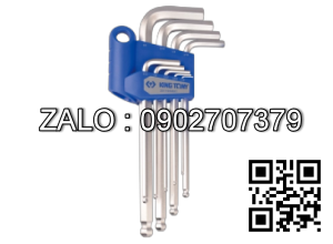 Bộ chìa vặn lục giác thường KING
TONY 8 cây 2-10mm dạng gập Mạ crom 20218MR