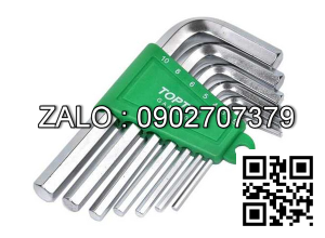 Bộ chìa vặn lục giác thường TOPTUL 7 cây
2.5-10mm loại dài Mạ crom GAAL0702