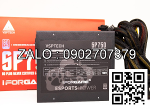 Nguồn VSPTECH SP750 IFORGAME (Chuẩn 80 Plus Silver)
