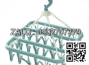 Móc treo quần áo 32 kẹp (Kiện 60 cái)