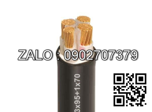 Dây cáp điện bọc PVC/CXV 3+1R CXV 3x240+1x185 mm