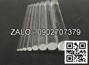 Cây Nhựa Mica Tròn Đặc Ø 8x2000mm