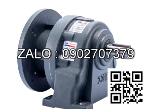 Hộp giảm tốc WANSHSIN mặt bích 1/2 HP 400W đầu cốt lòi 22mm , tỉ số truyền 15-20