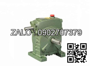 Hộp giảm tốc dạng đứng trục vít - bánh vít Yushen vỏ gang , size : 50 , tỉ số truyền 1/25 Cốt vào( cốt nhỏ) nằm trên Model : WPS