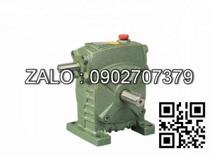 Hộp giảm tốc dạng đứng trục vít - bánh vít Yushen vỏ gang , size : 70 , tỉ số truyền 1/25 Cốt vào( cốt nhỏ) nằm trên Model : WPS