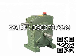Hộp giảm tốc dạng đứng trục vít - bánh vít Yushen vỏ gang , size : 175 , tỉ số truyền 1/25 Cốt vào( cốt nhỏ) nằm trên Model : WPS