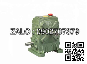 Hộp giảm tốc dạng đứng trục vít - bánh vít Yushen vỏ gang , size : 70 , tỉ số truyền 1/20 Cốt vào( cốt nhỏ) nằm dưới Model : WPA