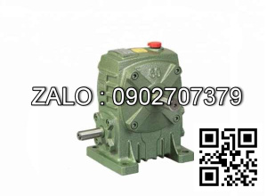 Hộp giảm tốc dạng đứng trục vít - bánh vít Yushen vỏ gang , size : 100 , tỉ số truyền 1/20 Cốt vào( cốt nhỏ) nằm dưới Model : WPA