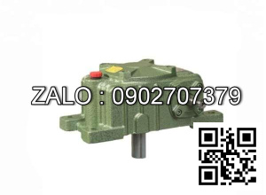 Hộp giảm tốc dạng úp ( nằm ) trục vít - bánh vít Yushen vỏ gang , size : 175 , tỉ số truyền 1/40 trục cốt ra hướng xuống dưới Model : WPX