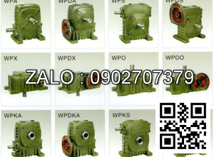 Hộp giảm tốc dạng đứng trục vít - bánh vít Yushen vỏ gang , size : 147 , tỉ số truyền 1/60 mặt bích ( mặt loa ) nằm bên trên Model : WPDS