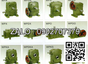 Hộp giảm tốc dạng đứng trục vít - bánh vít Yushen vỏ gang , size : 147 , tỉ số truyền 1/30 mặt bích ( mặt loa ) nằm bên trên Model : WPDS