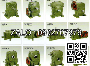 Hộp giảm tốc dạng đứng trục vít - bánh vít Yushen vỏ gang , size : 155 , tỉ số truyền 1/50 mặt bích ( mặt loa ) nằm bên trên Model : WPDS