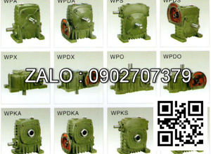 Hộp giảm tốc dạng đứng trục vít - bánh vít Yushen vỏ gang , size : 70 , tỉ số truyền 1/50 mặt bích ( mặt loa ) nằm bên dưới Model : WPDS