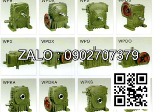 Hộp giảm tốc dạng đứng trục vít - bánh vít Yushen vỏ gang , size : 147 , tỉ số truyền 1/40 mặt bích ( mặt loa ) nằm bên dưới Model : WPDS