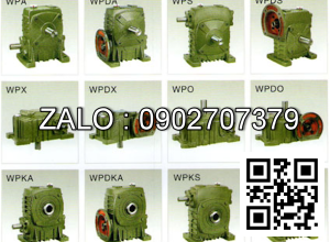 Hộp giảm tốc dạng đứng trục vít - bánh vít Yushen vỏ gang , size : 155 , tỉ số truyền 1/50 mặt bích ( mặt loa ) nằm bên dưới Model : WPDS