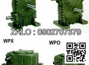 Hộp giảm tốc dạng vuông góc thân đứng vỏ gang , size : 50 , tỉ số truyền 1/20 mặt bích (mặt loa) nằm ở phía trên Model : HMW ( WPDS )