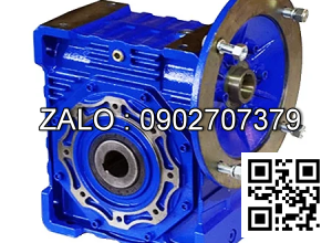 Hộp giảm tốc vỏ nhôm Model : NMRV 075 ( 100/112B14 ) lỗ cốt âm vuông 28mm , tỉ số truyền 15