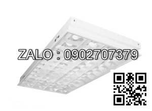 Máng đèn huỳnh quang âm trần Paragon 36/40W T8-T10 PRFA436 1216x606x88mm-(4 bóng)
