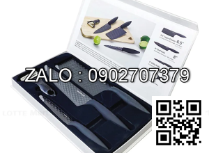 Bộ Dao Nhà Bếp 4 Món Locknlock Ckk104S4 (3 Dao Và 1 Dụng Cụ Gọt Vỏ)