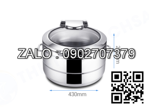 Nồi Hâm Buffet Chữ Nhật Nắp Kiếng NF2166