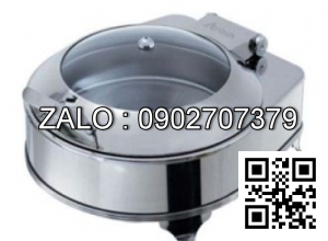 Nồi hâm buffet tròn nắp kiếng có khung chân ATOSA N5-LHAT51293