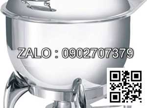 Nồi hâm buffet tròn nắp kiếng có chân ATOSA S52293