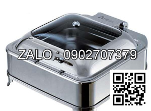 Nồi Hâm Buffet Vuông Nắp Kiếng Đun Bằng Điện AT61293