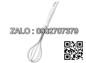 Dụng cụ đánh trứng inox KAI (cán trắng) (Kiện 10 cái)