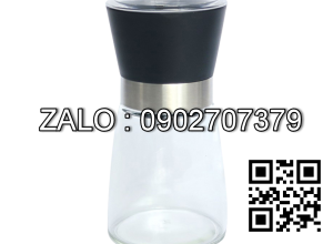 Dụng cụ xay tiêu lưỡi sứ nắp đen (Kiện 12 cái)