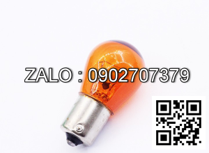 Bóng Đèn Xi Nhan Ô Tô Chân Cài 12V 21W hoặc 24V 21W Màu Vàng (Một Tóc)