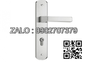 Khóa cửa nẹp Vickini 37918.102 inox bóng mờ ruột chốt