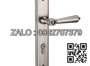 Khóa cửa tay gạt Vickini 35117.102 MSN ken xước mờ 2 đầu chìa