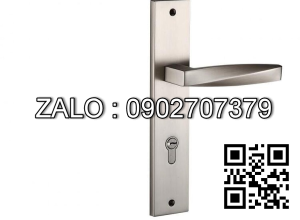 Khóa cửa tay gạt Vickini 35582.102 MSN ken xước mờ 2 đầu chìa