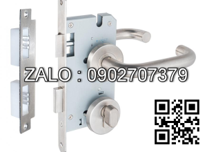 Khóa cửa phân thể Vickini 37102.101 SSS inox mờ ruột chốt