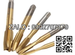 Bộ 5 Mũi khoan taro cắt ren, tạo ren xoắn M3 - M8 từ thép phủ Titan chống gỉ